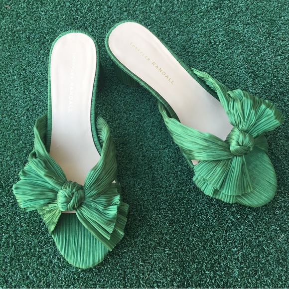 Loeffler Randall Shoes - NWT Loeffler Randall Emilia Bow Sandal Sage Green 9